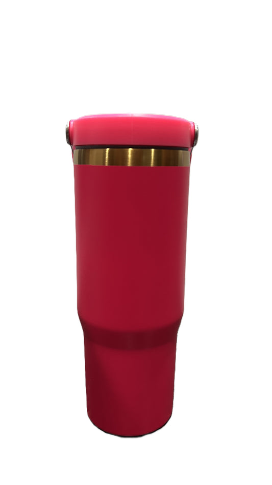 Carolina 30oz Customizable Flip Straw Gold Tumbler